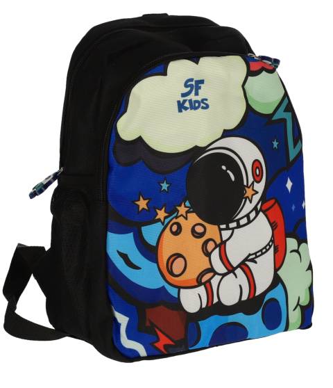 Ghiozdan SF 2F 32x26x10cm 0,20kg NEGRU Astronaut – imagine produs 4
